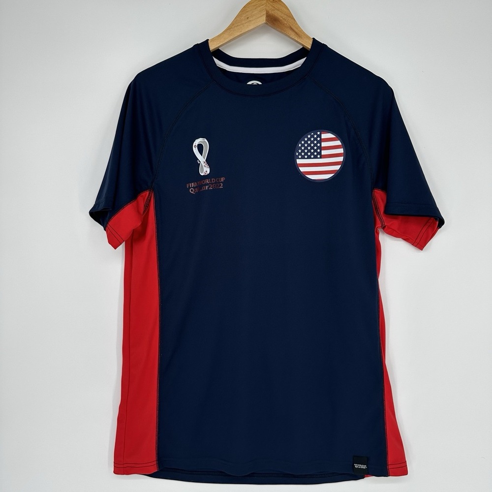 FIFA World Cup 2022 USA panelled raglan short-sleeve Shirt Large